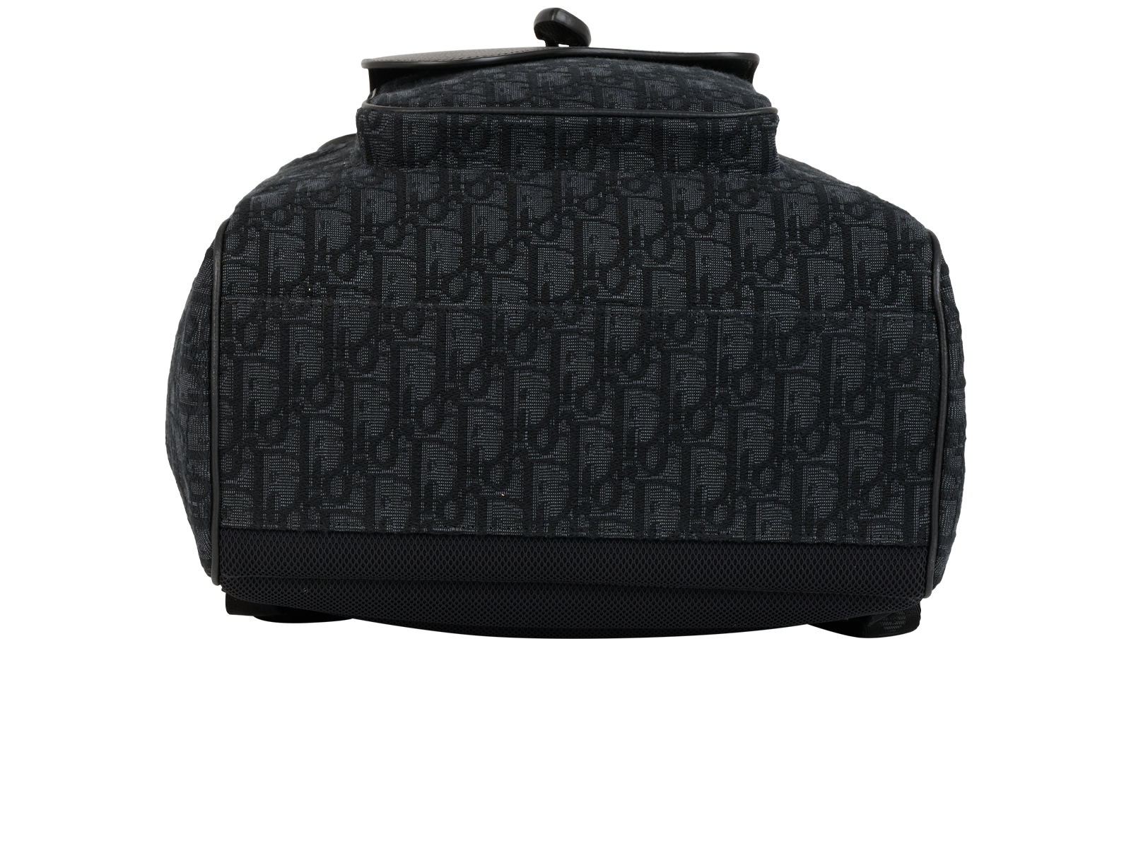 Saddle Backpack, &pound;1,800, Handbags, Black, Canvas/Leather, Top view